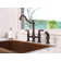 Pfister Courant High Arc Bridge Kitchen Faucet With Side Sprayer, 2-Handle Design, Rustic Bronze Finish, Water-Efficient, Easy Installation