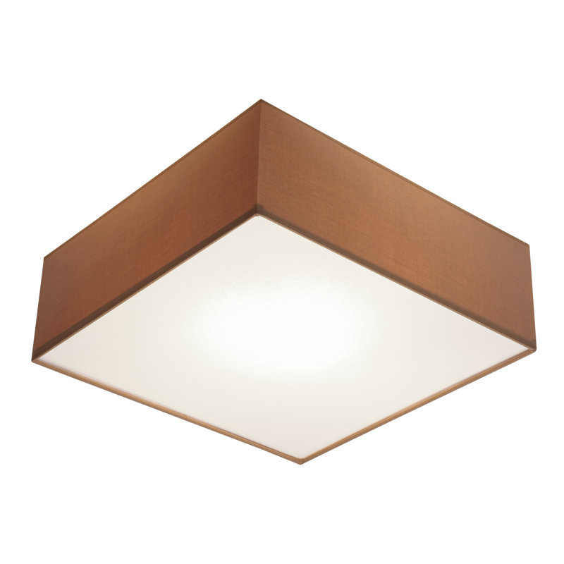 Erman Fabric Flush Mount, Brown