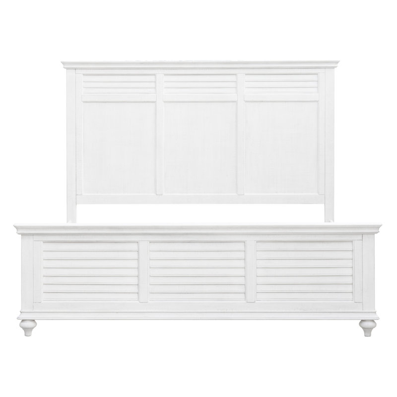 Abukhdeir Solid Wood Panel Bed, Queen