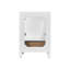 Meuble-lavabo autoportant avec cadre en bois massif 24 po, comptoir de meuble-lavabo autoportant avec lavabo 24 po