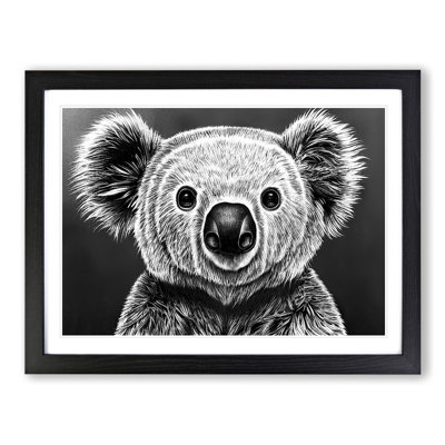 Monochrome Koala Bear Vol.2 - Framed Print