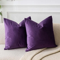 Castello Purple Velvet Throw Pillow 12x20 - Pillow Decor