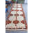 Vintage Turkish Handmade Runner Rug with Geometric Patterns in Warm Red Tones