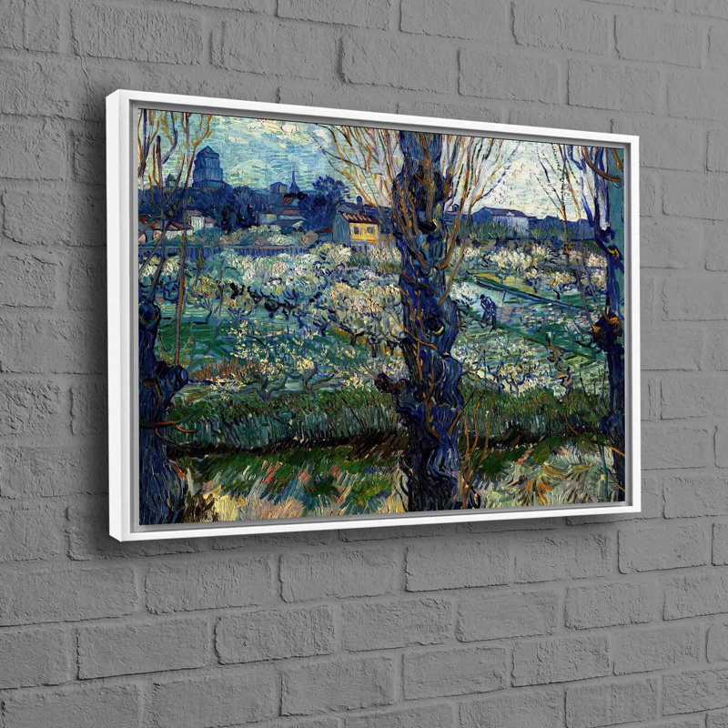 Print on Canvas, White, Framed Print without Mat, 80 cm H x 110 cm W