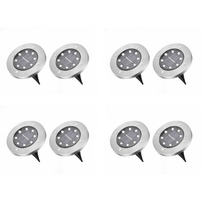 Silver Solar Powered Pathway Light Pack