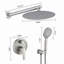 Douche murale 10 po avec pomme de douche à pluie haute pression et pomme de douche à main à 5 fonctions-129420185
