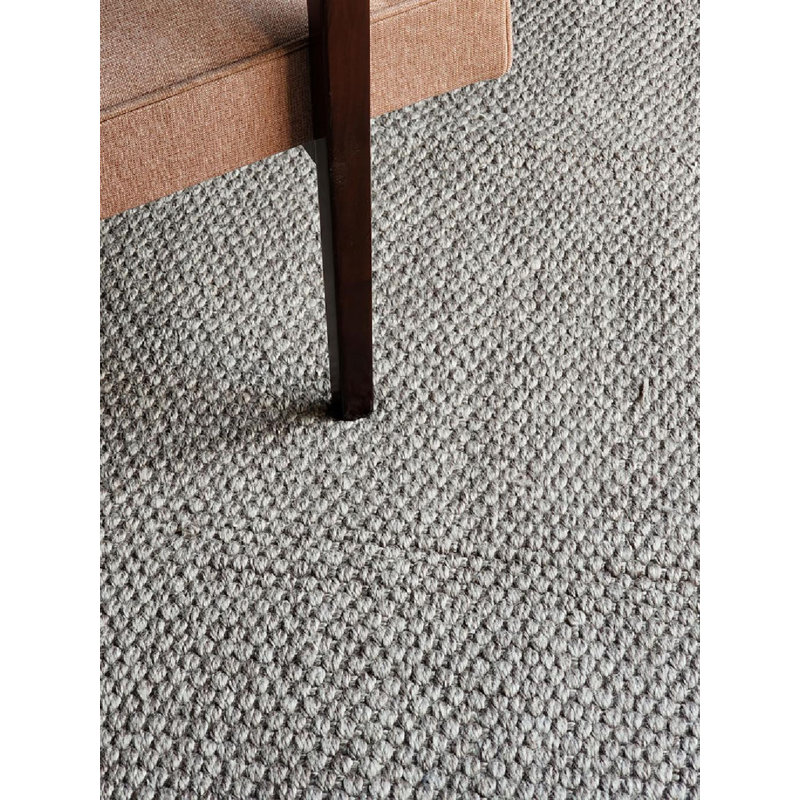 Paani Hand Loomed Area Rug in Natural Black, Rectangle 12' x 15'