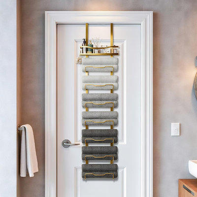 No Drill 8-Tier Over-the-Door Towel Rack