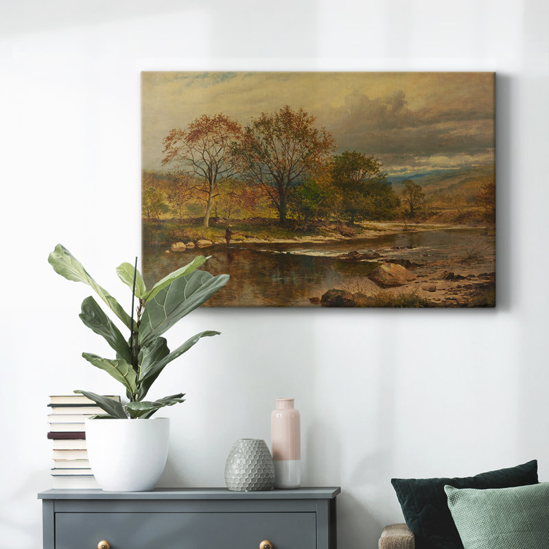 Paysage rétro - DXCVI, reproduction d'art sur toile, H 13 po x l 19 po