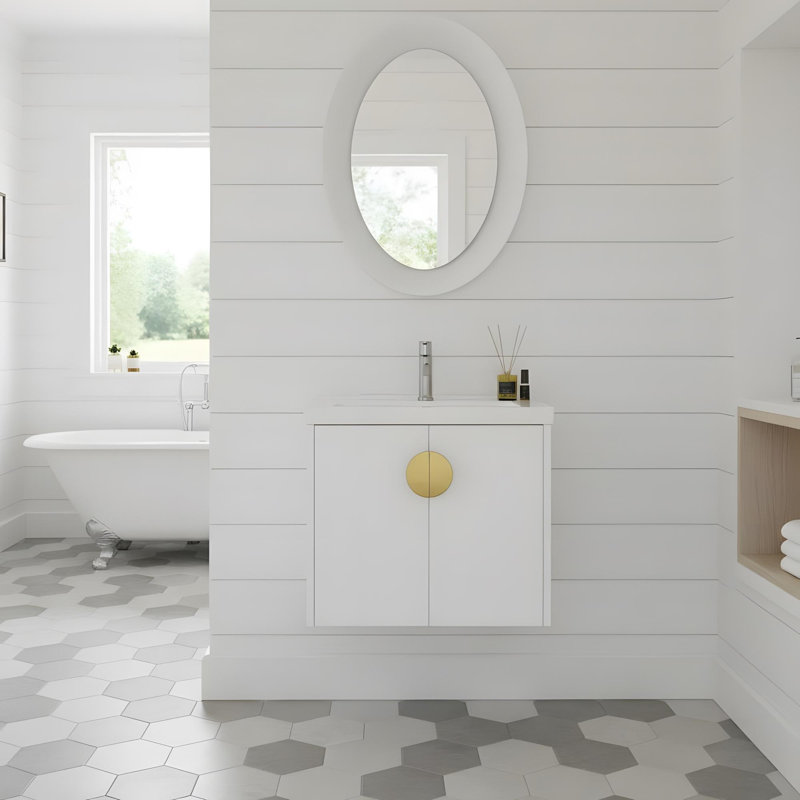 24-Inch Wall Mounted Bathroom Vanity
