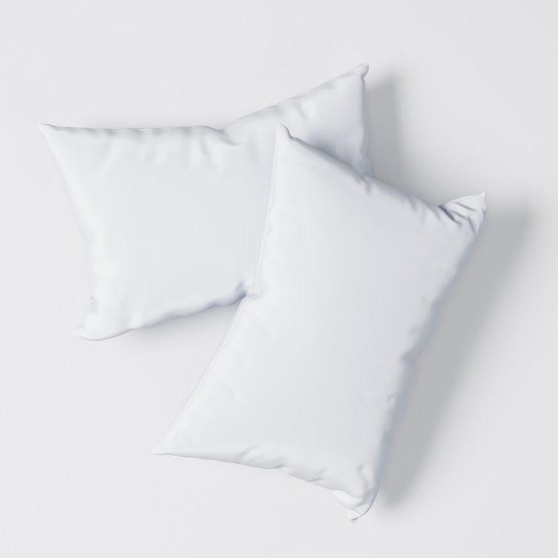 Panda 100% Rayon From Bamboo Pillowcase Set - Hypoallergenic and Highly Breathable, Pure White