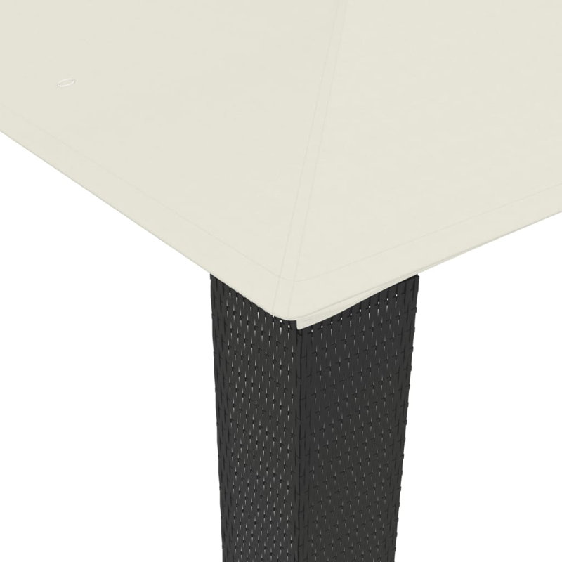 3m x 3m Powder Coated Steel Gazebo, Cream