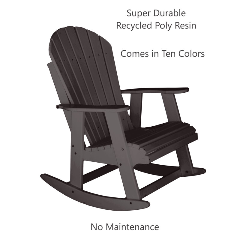 Chaise berçante Klein Poly, Brun