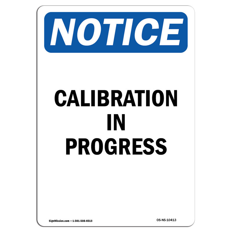 Signe de calibrage en cours