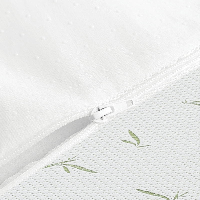 Matelas en mousse viscoélastique double couche 10 pouces avec housse infusée de rayonne de bambou, 8", Grand lit