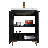 24'' Single Bathroom Vanity with Ceramic Top-1110533583