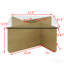 Table basse 31,5 "carrée en verre - Mid-Century moderne, structure en bois - noyer