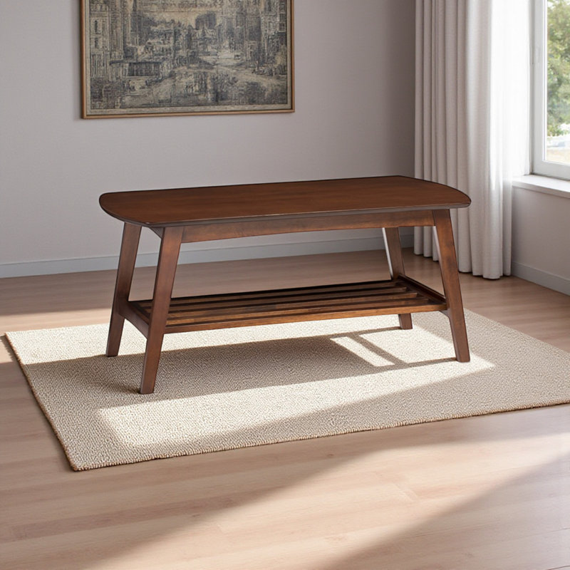 Table basse moderne en noyer foncé Montreux