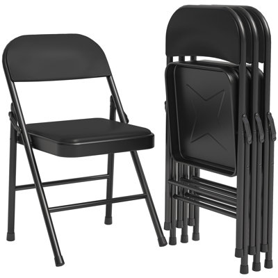 Fabric Padded Folding Chair Set