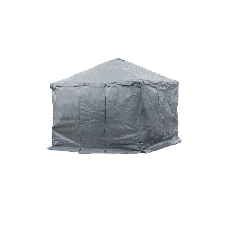 Sojag Grey Polyethylene Plastic Screen for Gazebo, 120.8' H x 144.4' W x 169.2' D