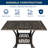 Wyeth Square Metal Outdoor Dining Table With Umbrella Hole , 35.4'' in. W 35.4'' in. D