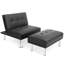 Fauteuil convertible de 34 po de large avec repose-pieds-1224449344