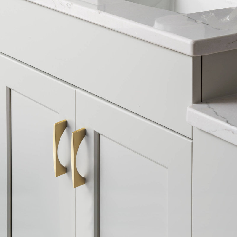 Center Bar Pull Multipack, Polished Gold, 5 1/16"