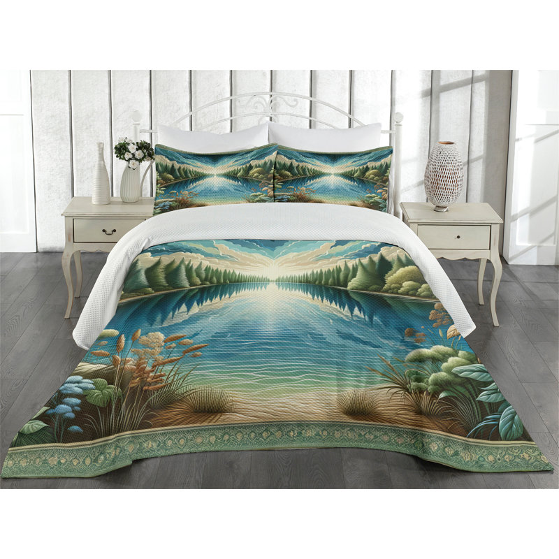 Polyester Coverlet, Queen Coverlet + 2 Standard Shams