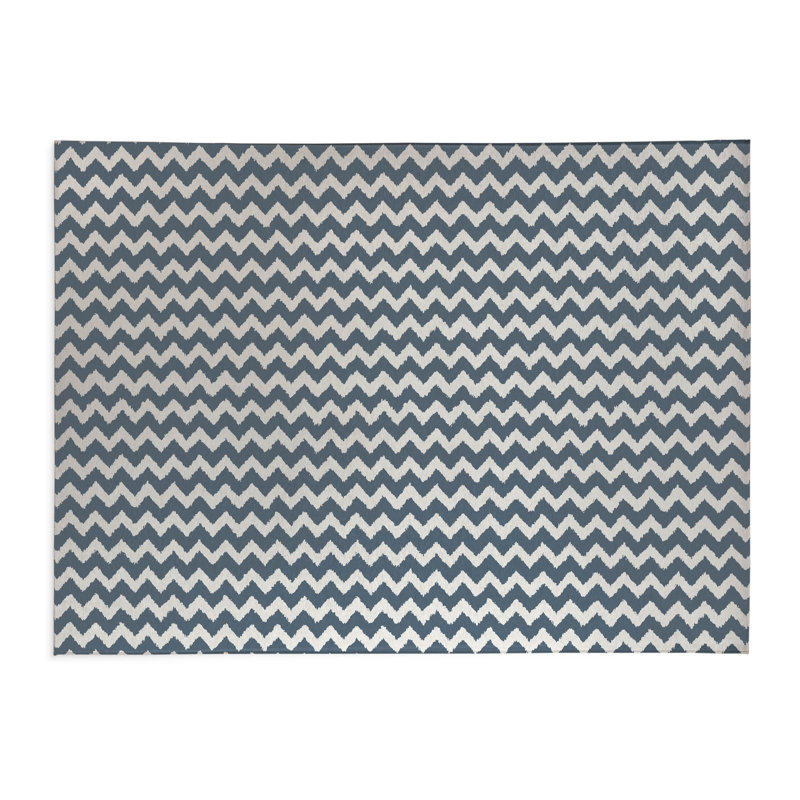 Tapis de bureau Chevy, L 7 pi x L 5 pi, Bleu