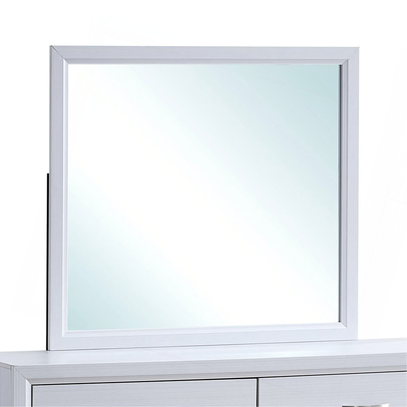 Modern Mirror , White