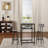 Bar Table, Equipped With 2 Bar Stools , With Backrest And Partition