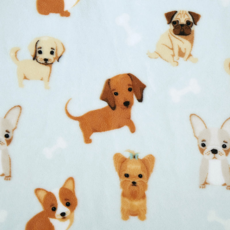Jeté 50x70 Novelty, Chien bleu