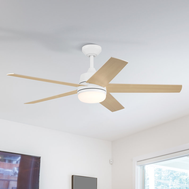 Purab 52'' Ceiling Fan with LED Lights, White