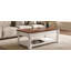 Table basse ronde avec table de thé à piédestal robuste pour le salon-218136335