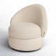 Bennie Upholstered Swivel Barrel Chair