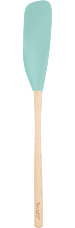 Flex-Core Jar Scraper Wood Handle - Light Aqua, Light Aqua