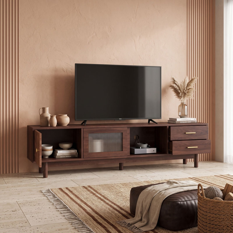 Meuble télé avec tiroirs et garde-robe