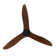 Antinisha 52" Solid Wood 3-Blade Propeller Ceiling Fan with Remote
