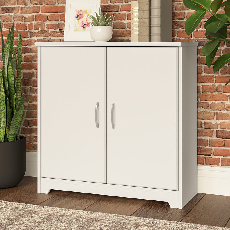 Armoire de rangement à 2 portes H 30 po Huckins, Blanc