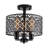 Hiltner 3 - Light 11.81" Semi-Flush Drum Chandelier