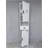 Bathroom Storage Cabinet with 2 Barn Doors and 1 Drawer, Narrow Storage Unit, Adjustable Shelves-1800830340