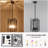 Minimalist 4 - Light Dimmable Modern Industrial Geometric Square/Rectangle Lantern Chandelier For Kitchen Island Dining Room Foyer Hallway-108236768