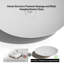 Lavabo vasque ovale à surface solide de 19 po x 12 po MonBlari blanc avec drain escamotable-120972174
