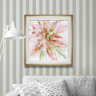 « floral strokes i », impression encadrée