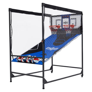 Lancaster Sports EZ-Fold 2 Player Indoor Arcade Dual Basketball Hoop Shot  Game for sale online