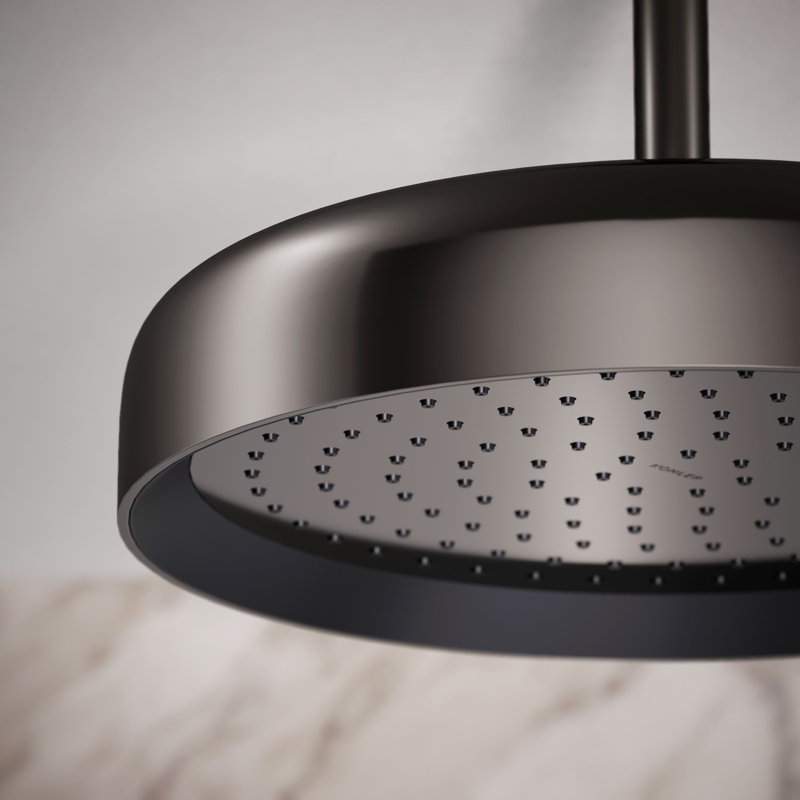 Statement™ 2.5 GPM Round 12 in. Rainhead with Katalyst Air-Induction Technology, Vibrant Titanium