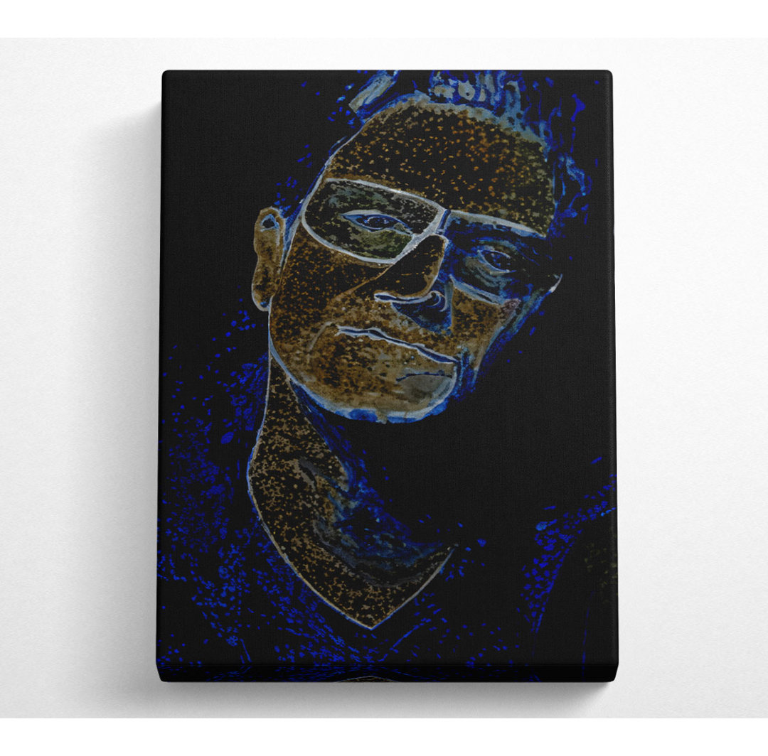 Bono Black - Kunstdrucke auf Leinwand - Wrapped Canvas