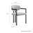 Elio Barrel Fabric And Metal Dining Chair-109758055