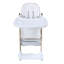 Chaise haute réglable pour 6 mois à années, avec structure en acier renforcé, base en pointe, plateau double couche amovible, 5 réglages de hauteur et conception ergonomique-890026239
