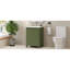 Petit meuble-lavabo vintage 24 "avec lavabo en céramique, 2 portes à fermeture en douceur, rangement réglable pour garder les objets bien rangés